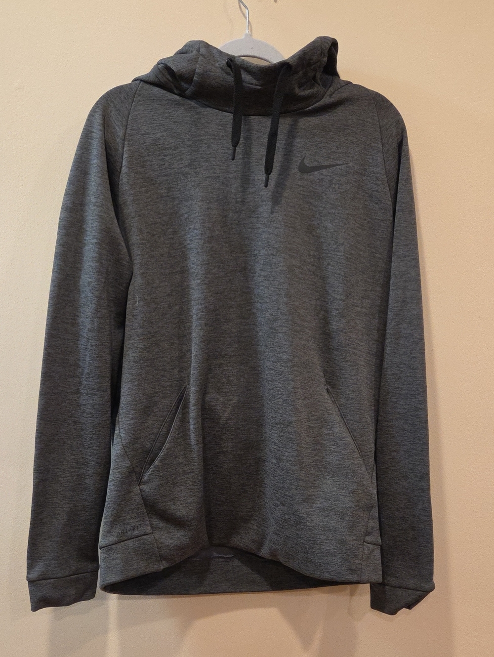 Nike Gray Pullover Hoodie with Subtle Swoosh